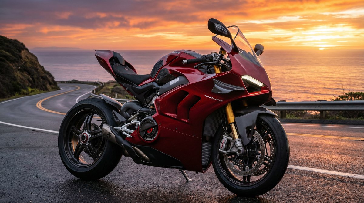 四虎视频：杜卡迪V4摩托车